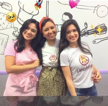 Amanda, Giovanna e Patrícia Guimarães começaram A Brigadeirinha em 2014 por Reprodução