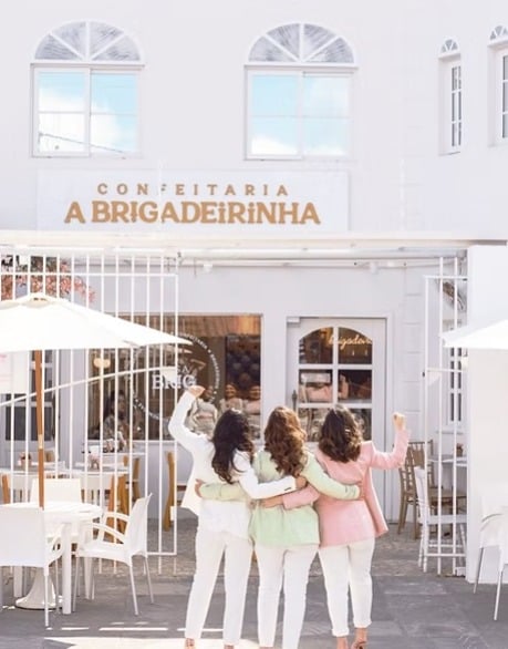 Amanda, Giovanna e Patrícia Guimarães fundaram a Casa Brig, confeitaria de A Brigadeirinha por Reprodução