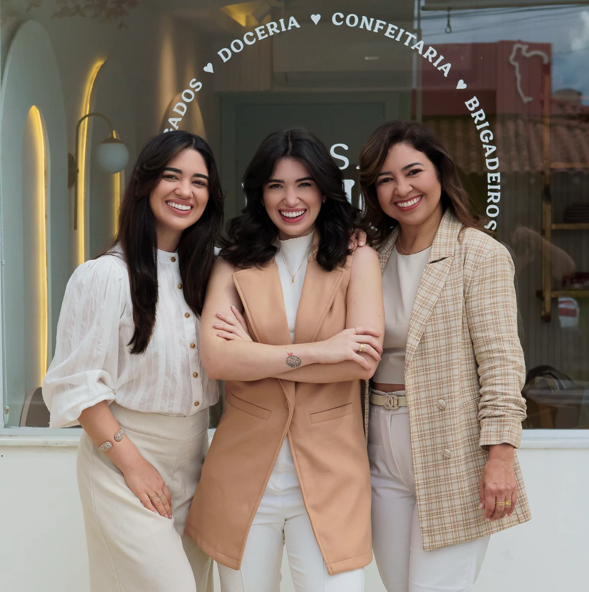 Amanda, Giovanna e Patrícia Guimarães fundaram a Casa Brig, confeitaria de A Brigadeirinha por Reprodução
