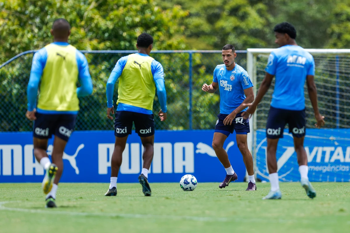Elenco do Bahia faz último treino antes de encarar o São Paulo