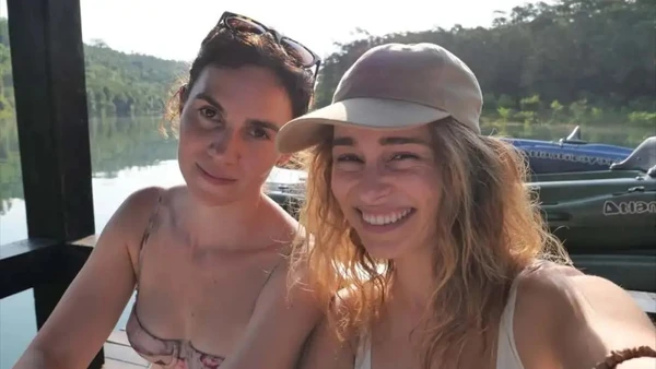 Emilia Clarke durante suas férias nas Cataratas do Iguaçu por Reprodução/Redes Socoais