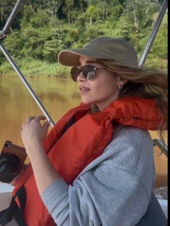 Emilia Clarke durante suas férias nas Cataratas do Iguaçu por Reprodução/Redes Socoais