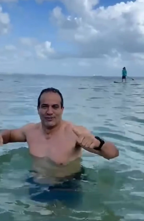 Chefe do executivo municipal exaltou a beleza do lugar por Reprodução/Redes Sociais