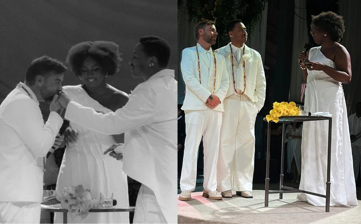 Celebridades prestigiam casamento de Pedro Tourinho e Kevin David em Salvador