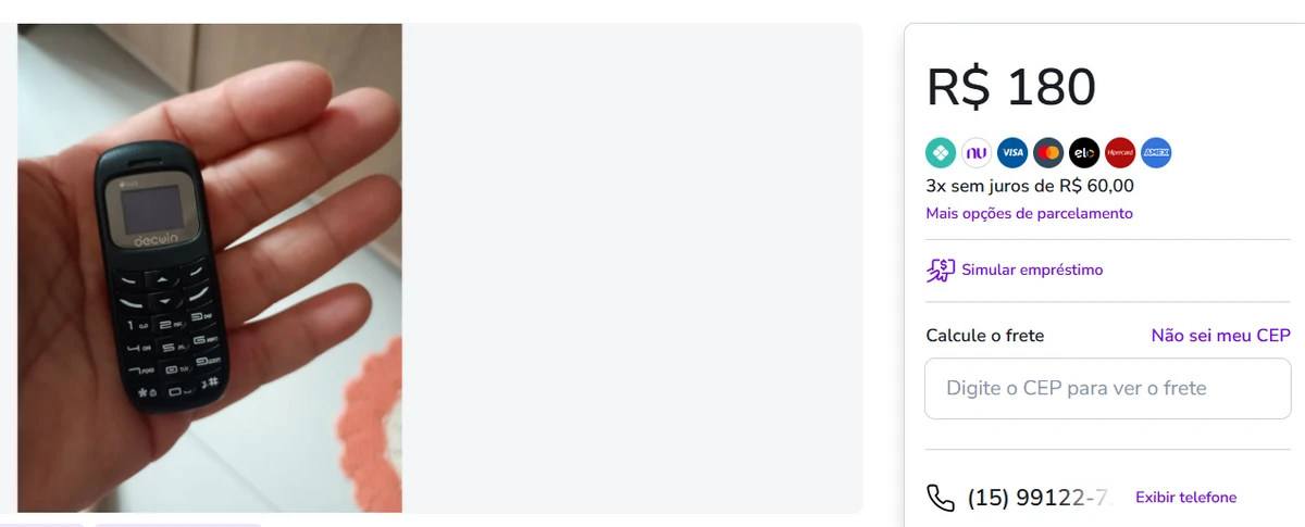 Mini celulares são armas nas mãos do crime organizado por Reprodução