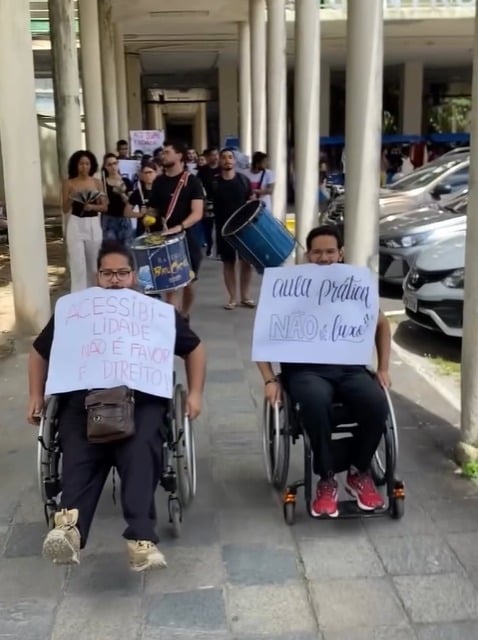  Heberth Vinícius Santana se tornou uma voz ativa na luta por acessibilidade na universidade por Reprodução/ Instagram