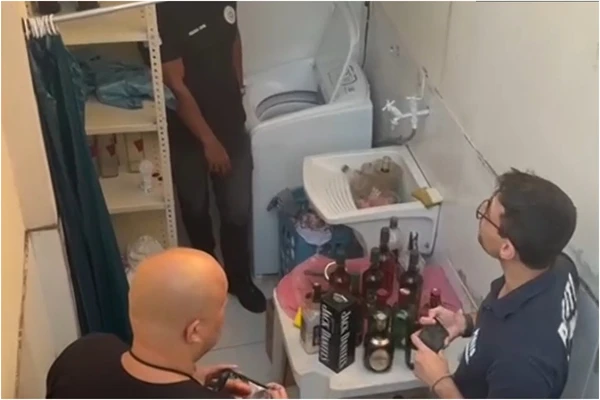 Casa era utilizada como fábrica clandestina para produção de bebidas alcóolicas