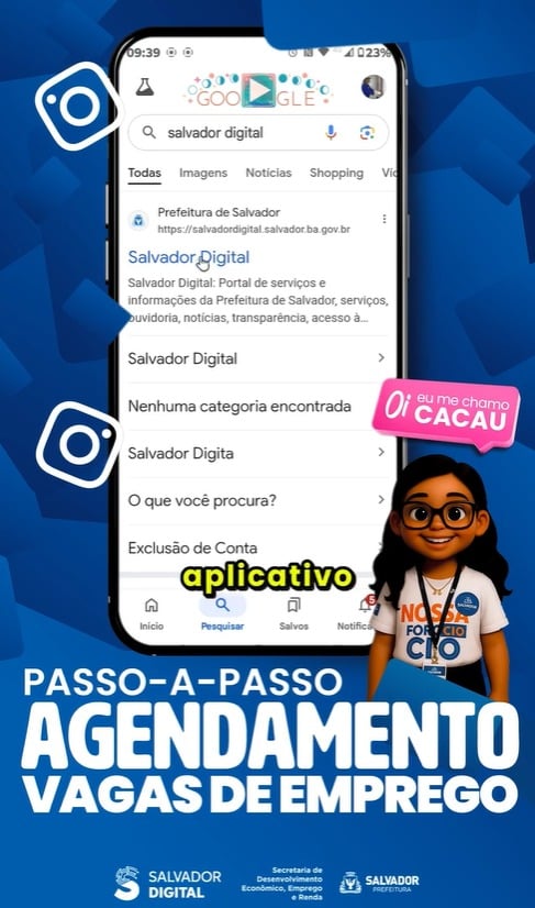 Clique no site do Salvador Digital por Reprodução