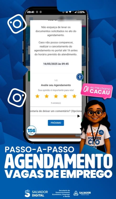 Confirme o agendamento no botão "Salvar" por Reprodução