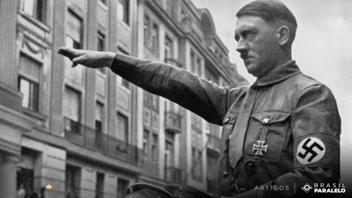 Derrotado pelas forças aliadas, Hitler cometeu suicídio em abril de 1945, deixando um legado de destruição, intolerância e dor que ainda serve de alerta para a humanidade. por Reprodução