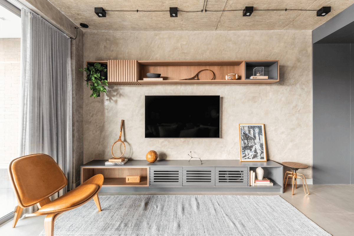 A decoração monocromática revela o poder das cores (Projeto: BMA Studio | Imagem: Guilherme Pucci)