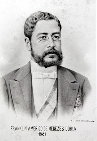 Franklin Américo de Meneses Dória, o Barão de Loreto. Advogado, político monarquista e fundador da cadeira 25 da Academia Brasileira de Letras. Morreu em 1906 por Reprodução