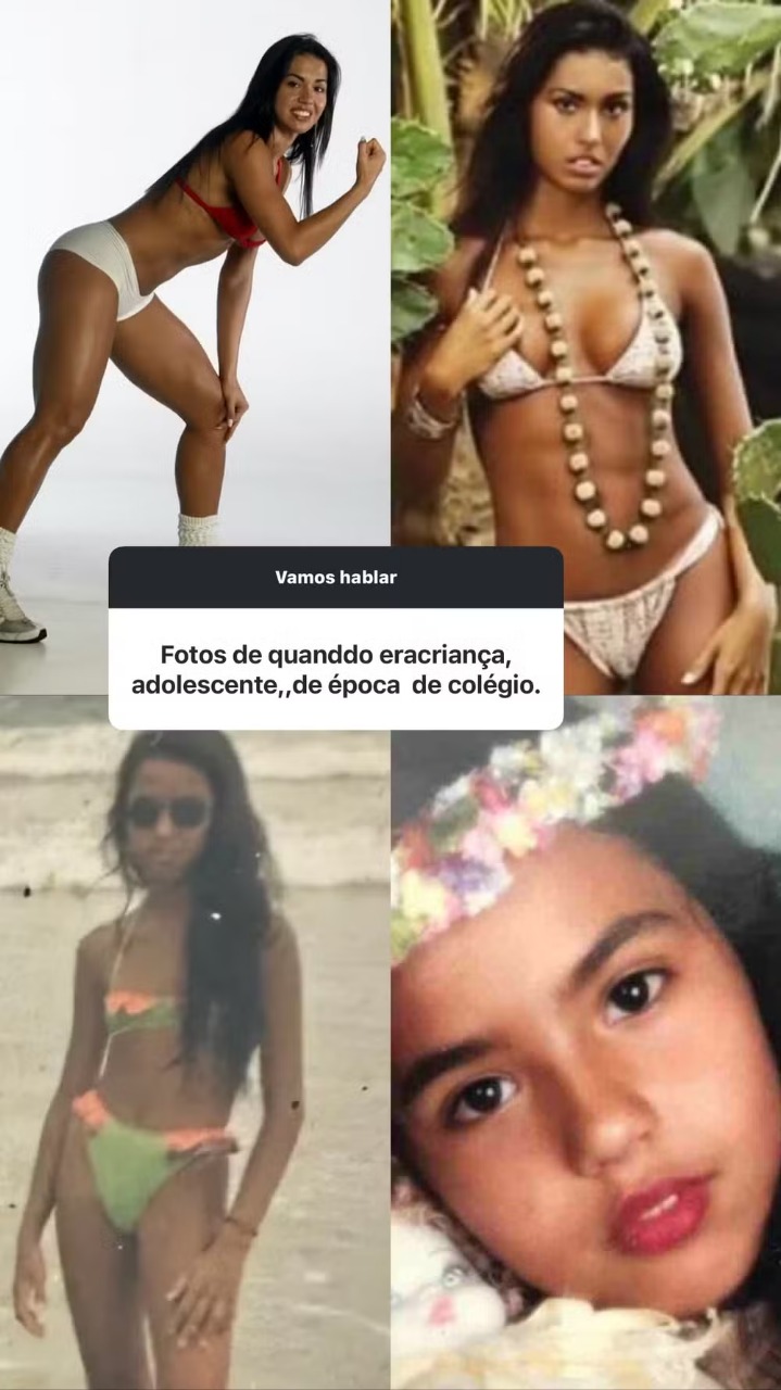 Gracyanne Barbosa em fotos mais jovem por Reprodução