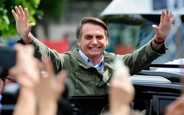 Em 28 de outubro de 2018, Jair Bolsonaro foi eleito presidente do Brasil no segundo turno por Estadão Conteúdo