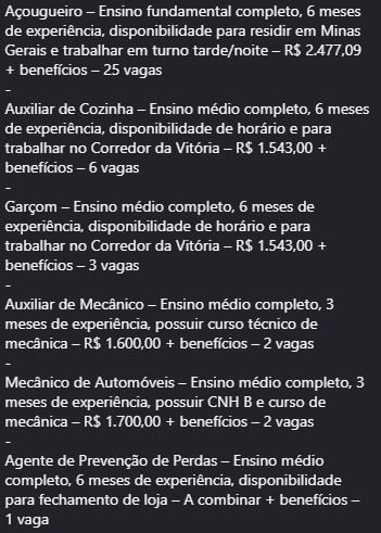 Veja vagas disponíveis por Reprodução
