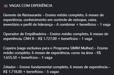 Veja vagas disponíveis por Reprodução