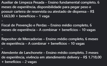 Veja vagas disponíveis por Reprodução