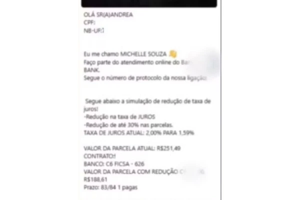 Aposentada relatou golpe em entrevista à TV Bahia por Reprodução/TV Bahia