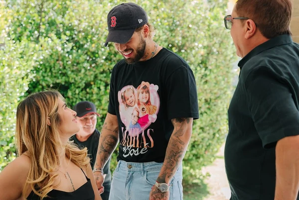 Jéssica Beatriz Costa, Zé Felipe e Leonardo por Reprodução/Instagram