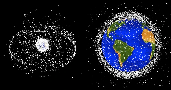 O que é lixo espacial e por que ele pode se tornar o “anel de Saturno” da Terra por Divulgação / Nasa