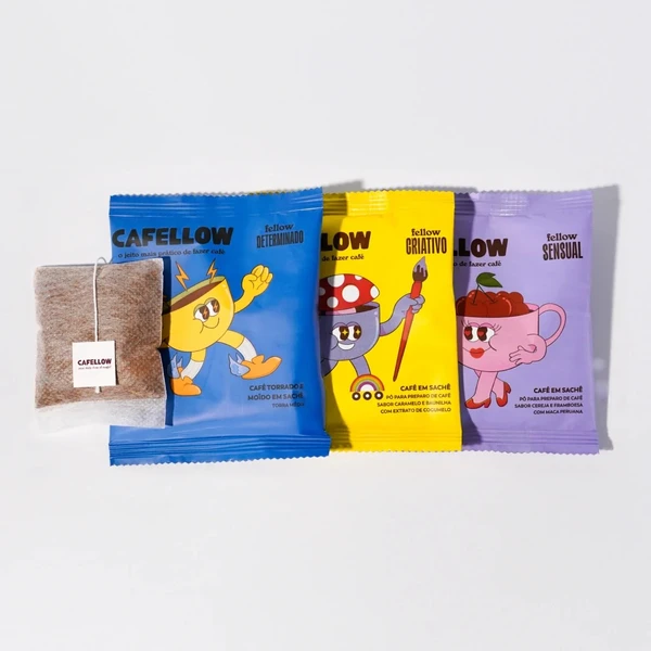 Pó para Preparo de Café da marca Cafellow possui outras versões além do "Criativo" por Divulgação