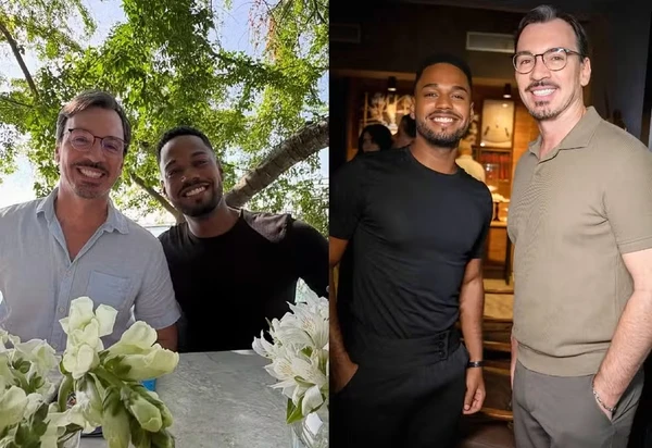 Presidente do Bahia, Emerson Ferretti, homenageou o namorado, o bailarino Jordan Dafner