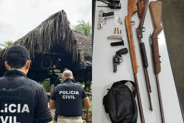 Quatro suspeitos foram presos e armas apreendidas em Itamaraju