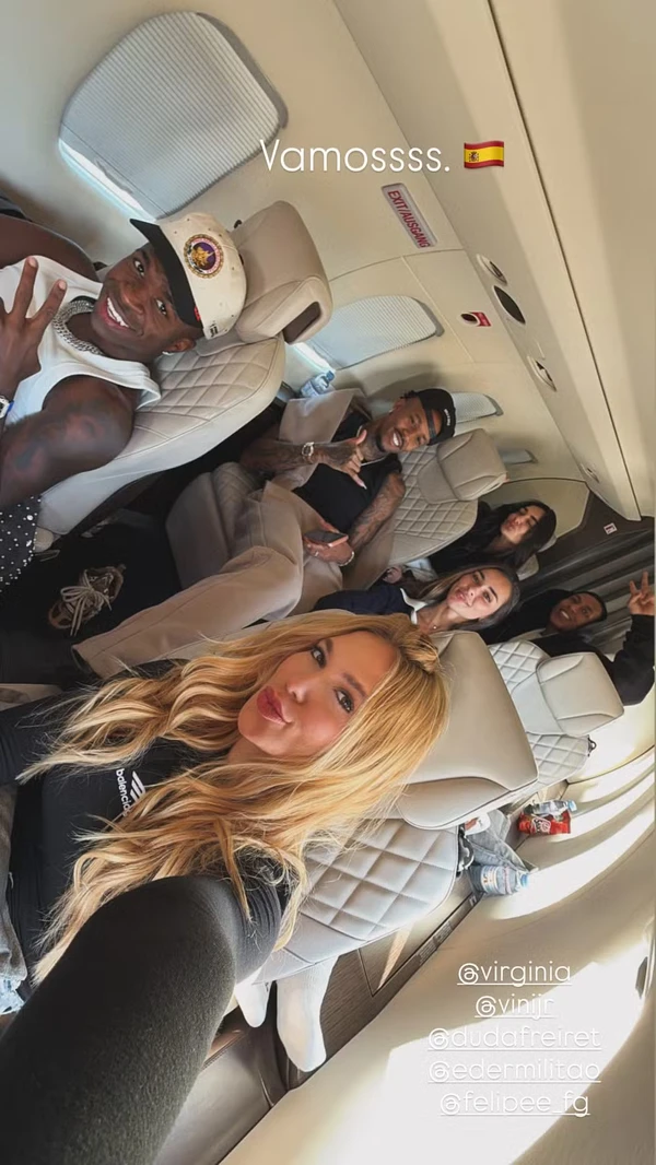 Vini Jr. e Virginia Fonseca apareceram em Story de Tainá Castro por Reprodução