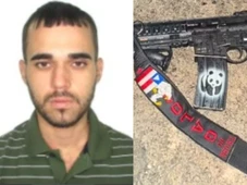 Imagem - Traficante baiano do CV morto em operação no Rio tinha bandeira do estado em fuzil