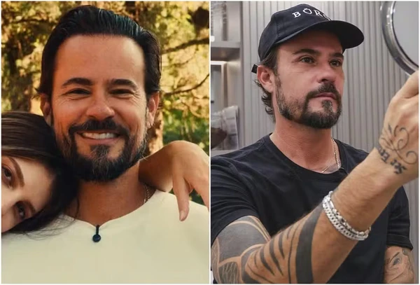 Antes e depois de Paulinho Vilhena por Reprodução/Instagram