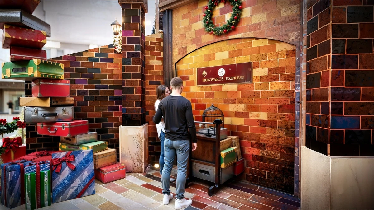 Decoração natalina do Shopping Paralela terá o tema de Hogwarts