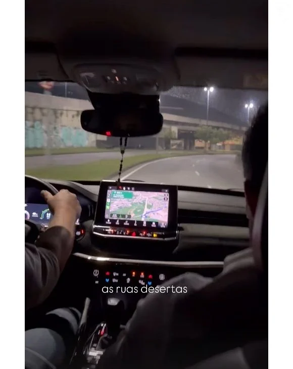 João Gomes compartilhou imagens das ruas do Rio de Janeiro por Reprodução/Instagram 