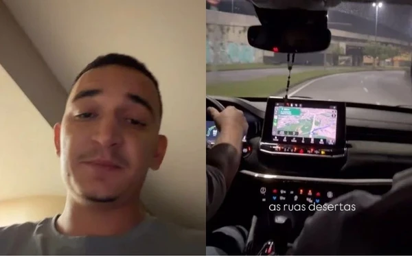 João Gomes relatou medo ao presenciar ruas desertas no Rio