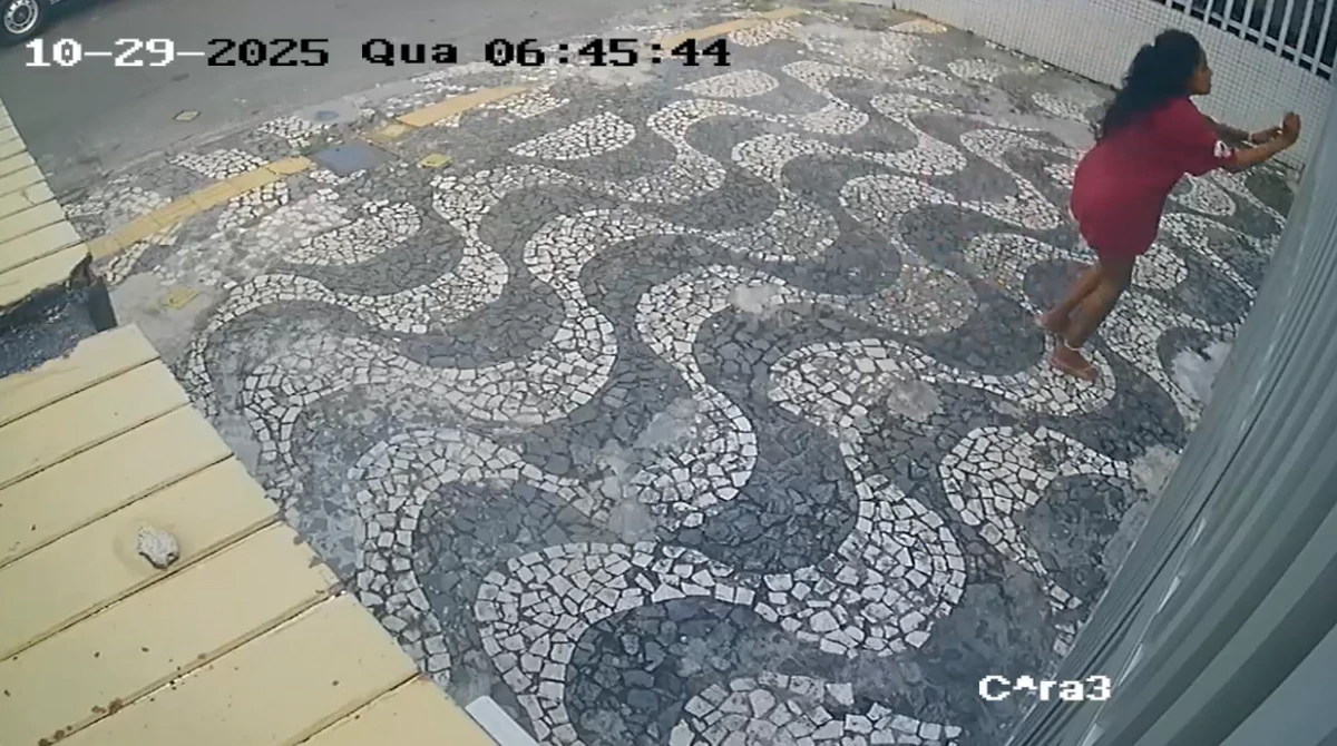 Mulher ataca moradora da Graça com garrafa de vidro por Reprodução