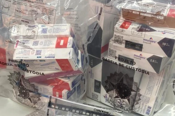 Polícia recuperou caixas de Mounjaro e Ozempic