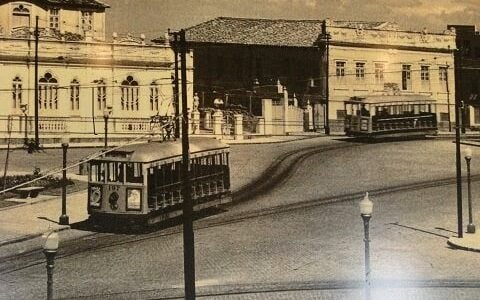 Antigos bondes de Salvador por Reprodução