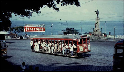 Antigos bondes de Salvador por Reprodução