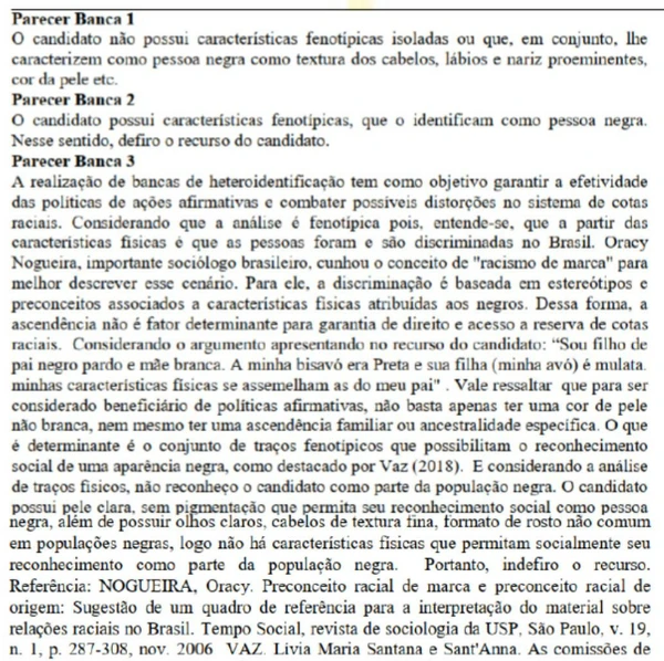 Banca nega recurso de candidato que se autodeclara pardo por Reprodução
