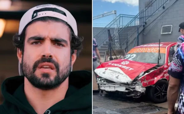 Caio Castro se envolveu em acidente durante treino livre da Cascavel de Ouro