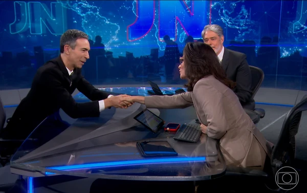 Despedida de Bonner do Jornal Nacional por Reprodução / TV Globo