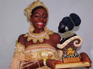 Edjane Nascimento dos Santos foi Deusa do Ébano em 2012 por reprodução/Ilê Aiyê