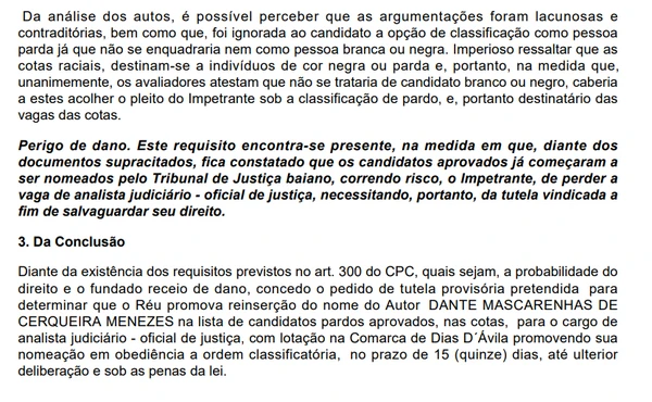 Justiça considera banca 'contraditória' e determina posse de candidato por Reprodução