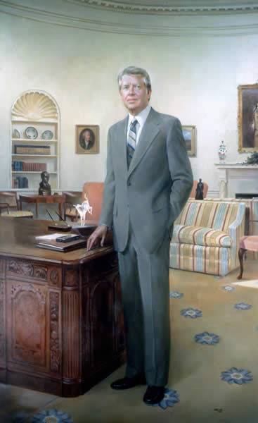 Em 2 de novembro de 1976, Jimmy Carter foi eleito presidente dos Estados Unidos, derrotando Gerald Ford
 por Robert Templeton