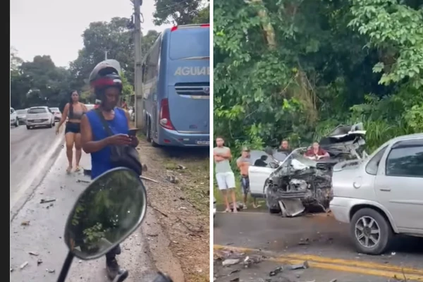Acidente na BR-415 com ônibus da Águia Branca deixa um morto e um ferido na Bahia