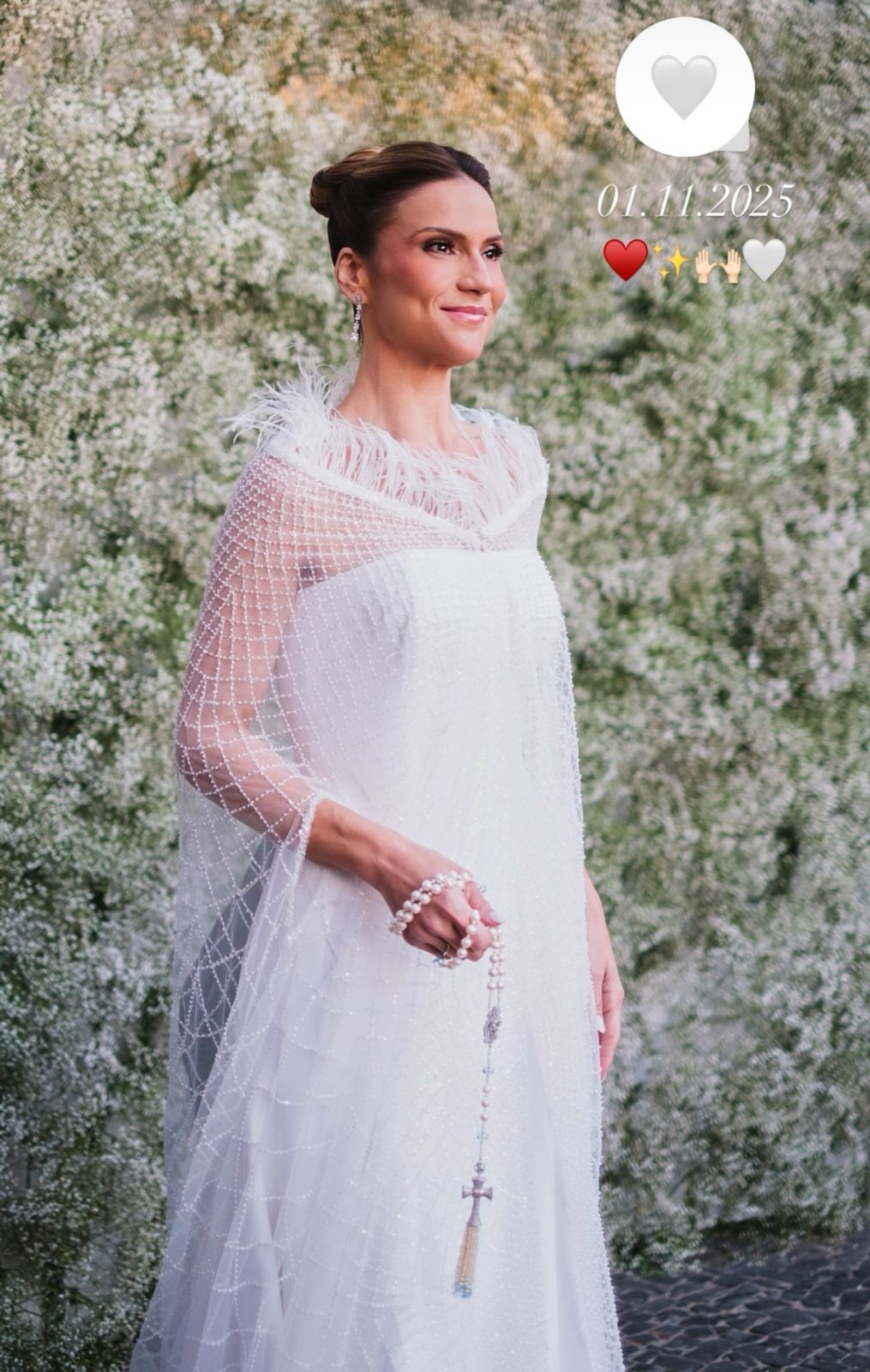 Priscilla Diniz se casou com Jorge Eduardo Abreu Neto por Reprodução