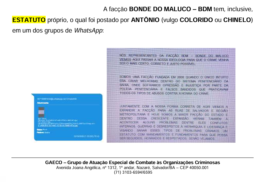 BDM: estatuto impõe respeito, proíbe estupros e mata quem trai por Reprodução