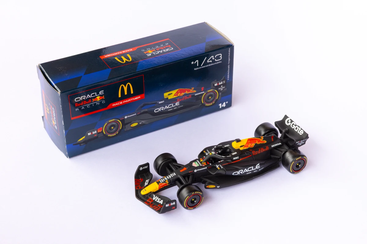 Carro RB21, de Max Verstappen, terá miniatura exclusiva no McDonald's por Fabio Piva/Divulgação