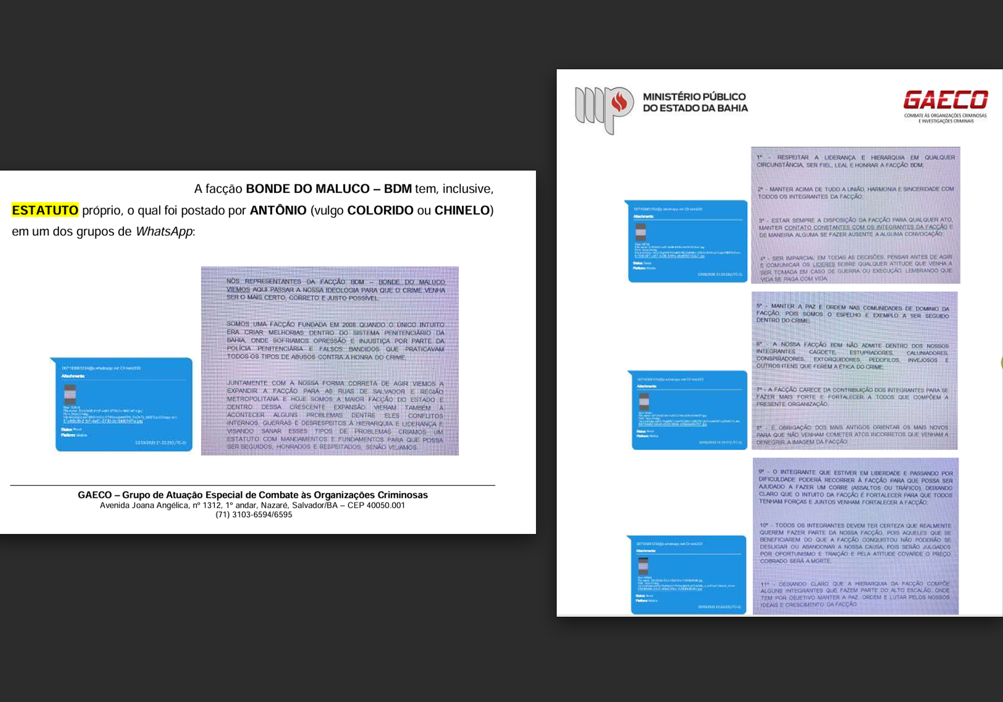 Estatuto do BDM impõe respeito, proíbe estupros e mata quem trai por Reprodução