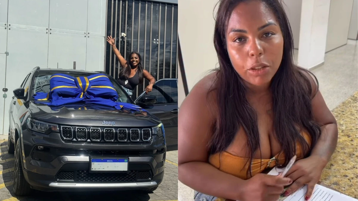 Influenciadora que ganhava Bolsa Família publicou foto com carro novo