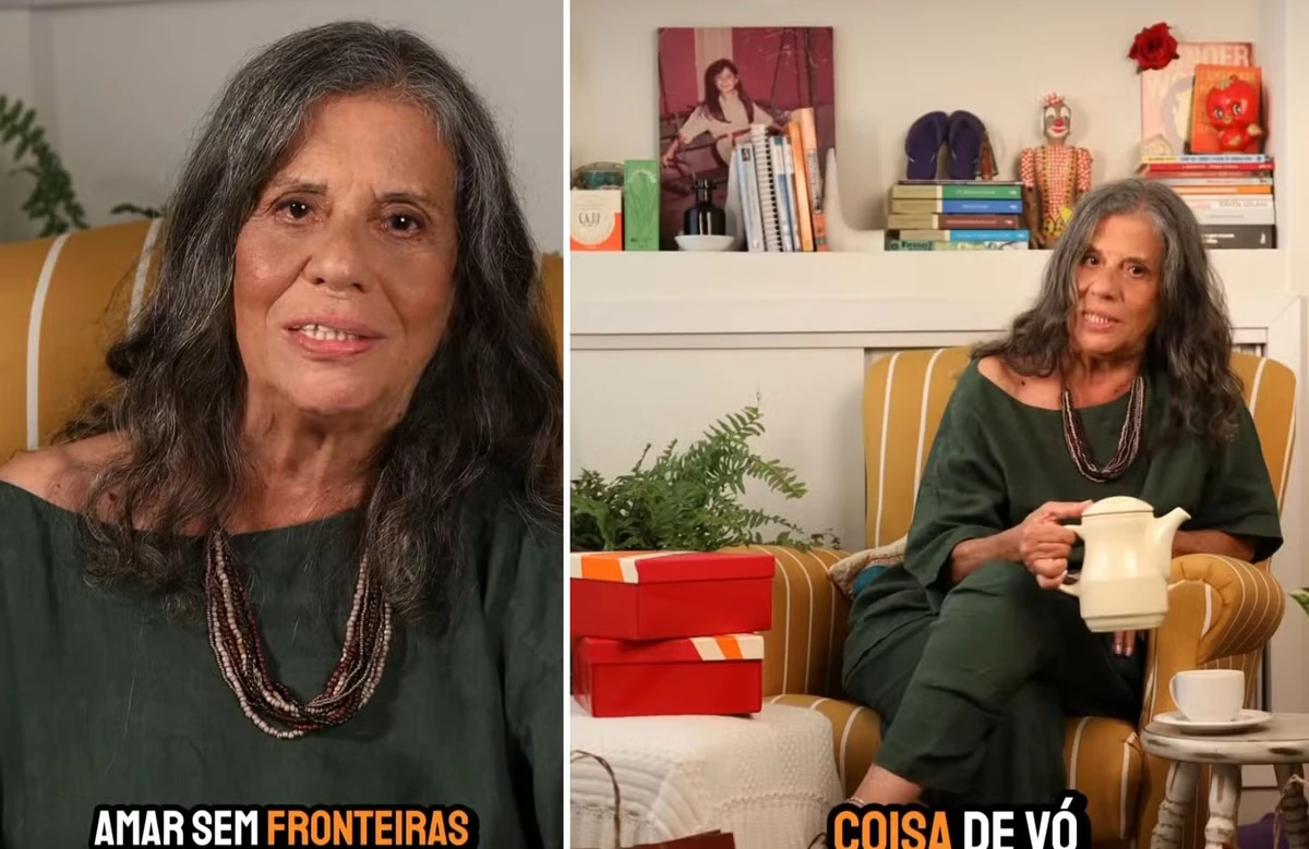 Maria Gladys em campanha falando da neta por Reprodução